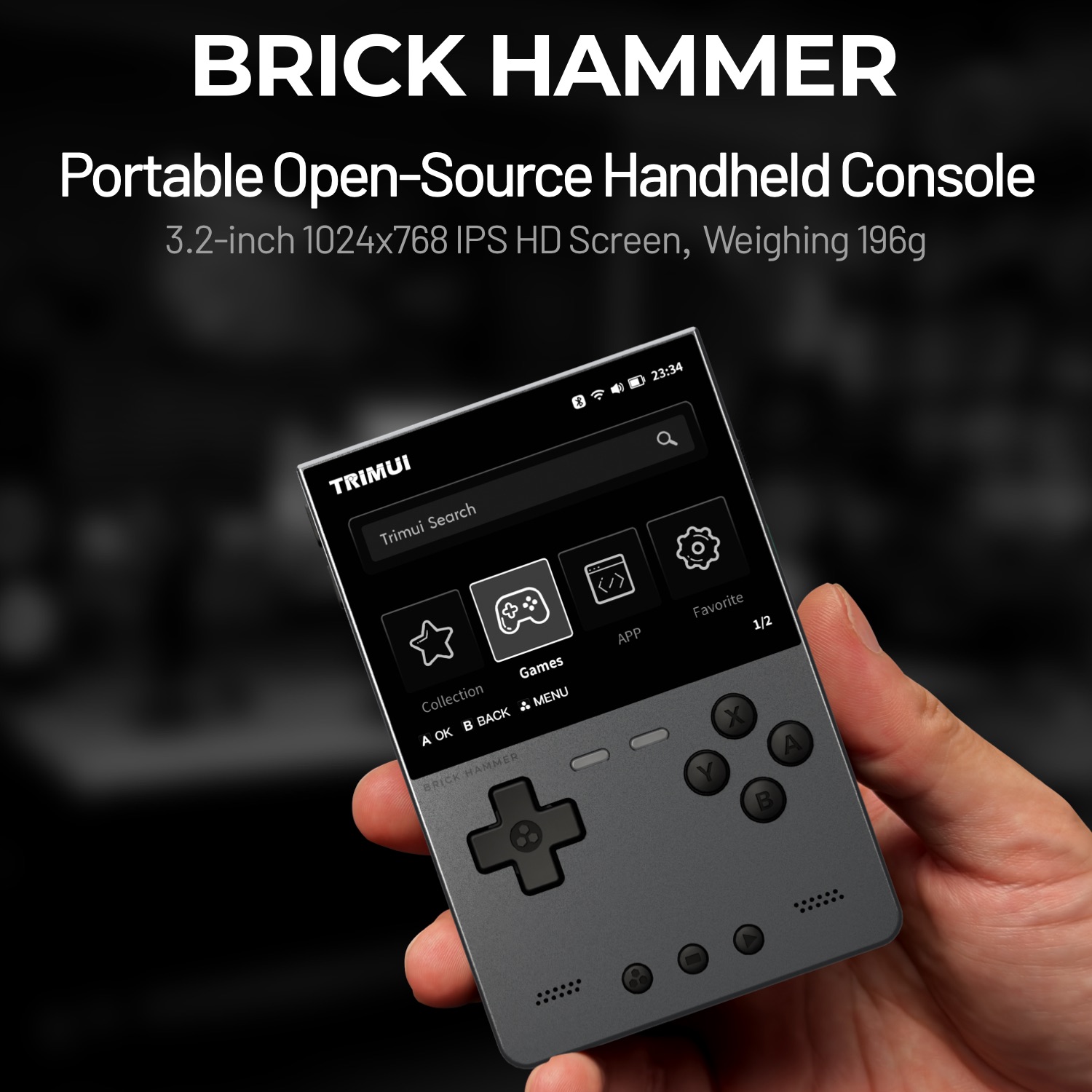 TRIMUI BRICK HAMMER Ретро порт – обзор и цена Gaming Console For Phone
