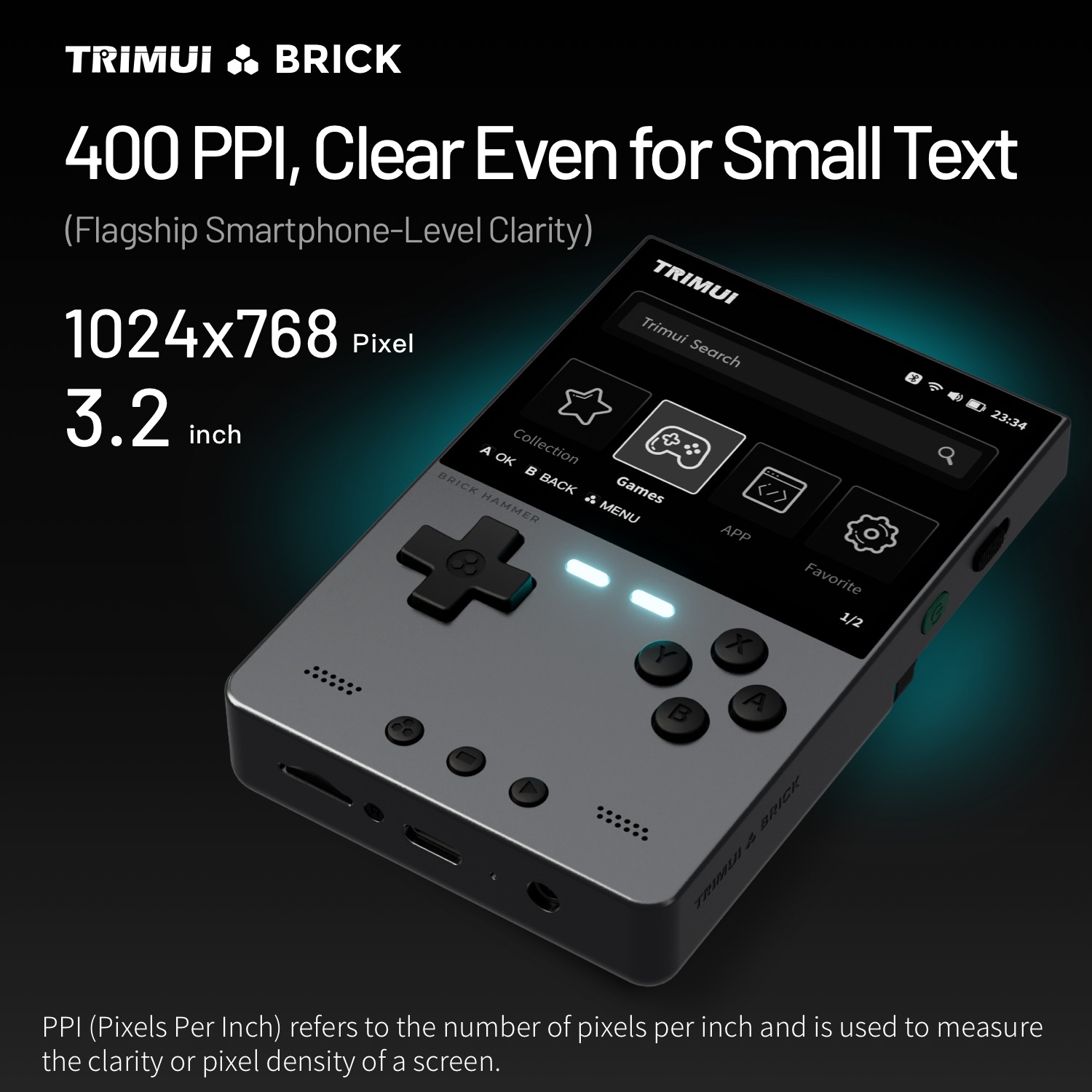 TRIMUI BRICK HAMMER Ретро порт – обзор и цена Gaming Console For Phone